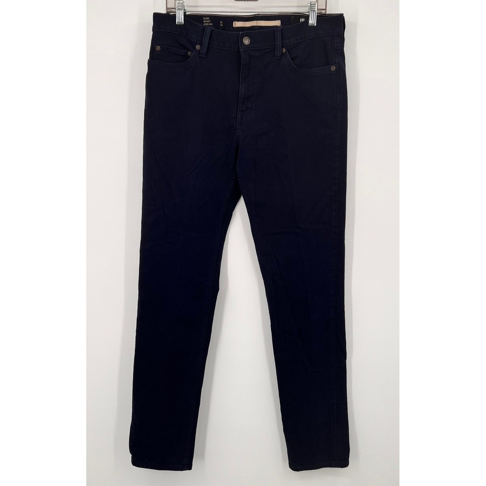 Banana Republic Slim Brushed Traveler‎ Pants Navy Blue 32x34 Mens